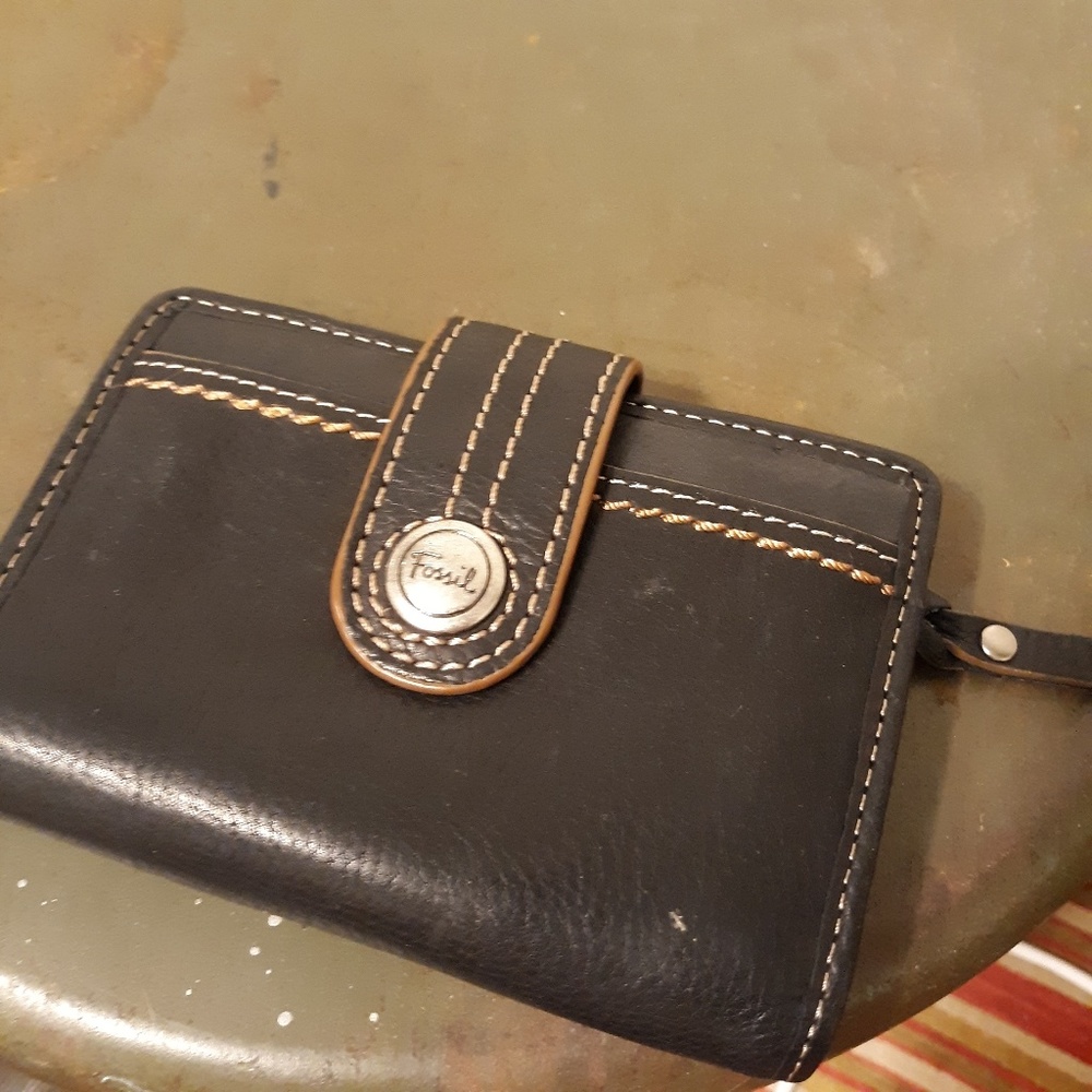 Fossil black wallet